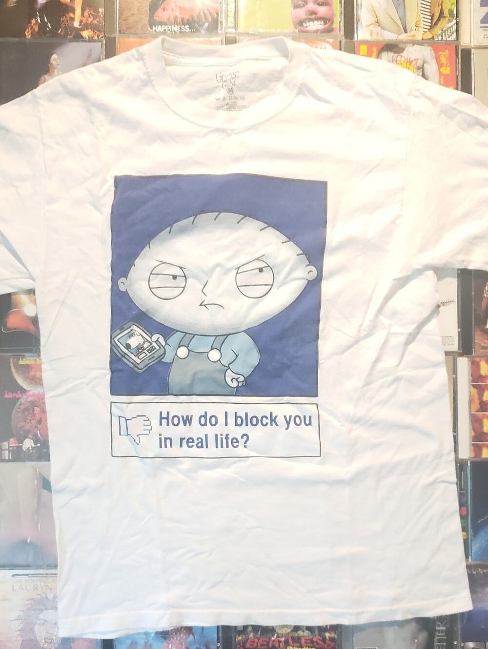 White Family Guy Stewie Graphic Shirt